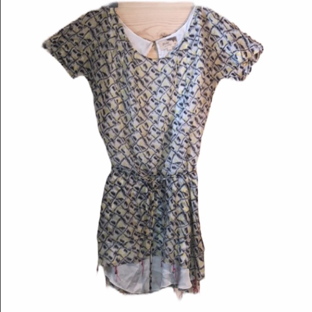 Elizabeth and James Silk Blend Dress Top